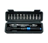 /4 Torque Wrench - Adjustable Ratchet Tool | 15 Piece Universal Socke t Set | Precision Fastening Equipment, 1/4 Torque Wrench Set for Car Repair, Mechanical Operations, Chassis Tightening, Technicians