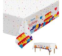 4 tovaglie usa e getta, impermeabili, per compleanni, 137 x 274 cm, antimacchia, rettangolare, per feste, matrimoni, compleanni, Natale, grigliate, picnic, 4 pezzi