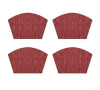 4 tovagliette da pranzo che offrono una protezione impermeabile e resistente al calore con retro antiscivolo per una maggiore sicurezza e cura (rosso vino)