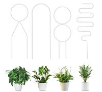 4 tralicci in metallo per piante da interno, traliccio per piante rampicanti e supporto per piante in vaso. Una buona opzione e un regalo premuroso per gli amanti del giardino (bianco)