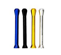 4 tubi per tabacco da fiuto, cannuccia, 68 mm, mini fischietto da fiuto in metallo, 4 colori, facile da trasportare, tubo filtro in alluminio, adatto per bottiglie di tabacco da fiuto.