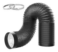 4 Tubo sfiato alluminio diametro 10 cm per asciugatrice HVAC cucina cucina cappa
