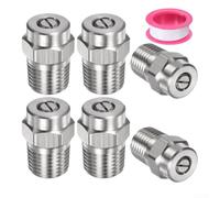 4 ugelli a getto, in acciaio inox, ugello turbo rotante, con NPT 1/4 di pollice a connessione rapida per kit di pulizia scarico Karcher (Aperture 030)