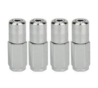 4 ugelli per pressa grasso, bocchino per pressa grasso, 4 ganasce idrauliche per pressa grasso, filettatura M10 x 1, inserti per pressa grasso, in acciaio inox cromato, accessori per bocchetta manuale