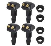 4 ugelli per tergicristalli universali, ugelli per lavaggio parabrezza anteriore, ugelli per autolavaggio, ricambi per spruzzatore lavavetri, adatti per bracci tergicristallo da 8 mm e 9 mm
