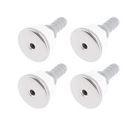 4 ugelli spray per vasca da bagno, SPA, idromassaggio, dritto, getto per | PVC durevole, liscio, senza sbavature, ricambio per piscina e vasca idromassaggio, colore argento bianco, pezzo di ricambio