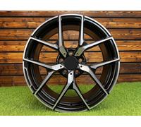4 Unità Cerchi Mercedes AMG Style R18 5x112 Black Diamond Cut ET35