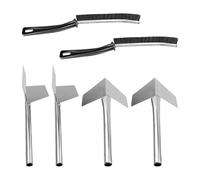 4 Utensili Per Intonacatura, 2 Spazzole Per Fessure, Spatola Per Angolo, Spatola Per Angolo Interno Per Cartongesso, Spatola Per Angolo A 90 Gradi In Acciaio Inossidabile