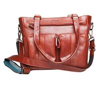 4 V Design Fede - Borsa Tote per fotocamera in pelle, Tacchetti per qualsiasi macchina fotografica, colore: marrone