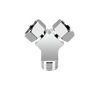 4 "valvola In Ottone Dello Splitter Dell'acqua, Deviatore for Rubinetto Elettrolitico Con Connessioni Filettate, Compatibile Con Valvole Ad Angolo E Tubi Di Ingresso Del Rubinetto(Three-way valve-12)