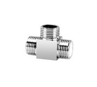 4 "valvola In Ottone Dello Splitter Dell'acqua, Deviatore for Rubinetto Elettrolitico Con Connessioni Filettate, Compatibile Con Valvole Ad Angolo E Tubi Di Ingresso Del Rubinetto(Three-way valve-4)