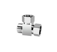 4 "valvola In Ottone Dello Splitter Dell'acqua, Deviatore for Rubinetto Elettrolitico Con Connessioni Filettate, Compatibile Con Valvole Ad Angolo E Tubi Di Ingresso Del Rubinetto(Three-way valve-7)