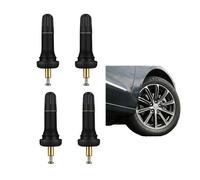 4 Valvole a Scatto per Pneumatici TPMS, Valvola Sensore di Monitoraggio della Pressione dei Pneumatici in Gomma Anti-esplosione per Auto, Kit Completo di Steli di Valvola per Sicurezza e Affidabilità
