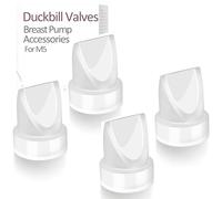 4 valvole di ricambio a becco d'anatra/valvola a becco d'anatra compatibili con tiralatte indossabile Momcozy M5 e per pompe a mani libere Momcozy V1/V2, accessori realizzati da Durceler, parti non