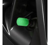 4 valvole luminose per pneumatici di auto, camion e bici con steli valvola standard, coprivolanti in plastica che si illuminano al buio