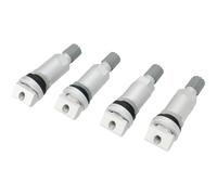 4 valvole TPMS di ricambio per BMW X1 X2 X3, sensore di pressione dei pneumatici, perno della valvola, kit di riparazione in acciaio inox, argento, montaggio diretto, anteriore posteriore sinistro
