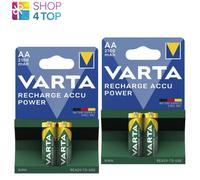 BATTERIE RICARICABILI VARTA AA 4PZ STILO 1.2 V 2100mAh 4AA2100 COD. 56706 HR06 NIMH RECHARG ACCU POWER
