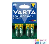 Varta Rechargeable Accu 2600mAh Pile Ricaricabili Stilo AA - Blister 4 Batterie