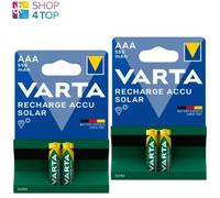 4 VARTA Ricarica Accu Solare AAA batteries LR03 550mAh Nimh 2BL HR03 1.2V Nuovo