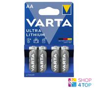 4 VARTA Ultra Batterie Al Litio Aa LR6 6106 FR14505 1.5V Scadenza 2038 Nuovo