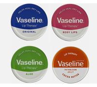 4 Vaseline Burro Labbra Originale Petrolatum 20 ml, Coco, Aloe E Rosy