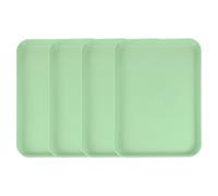 4 Vassoi Plastica Rettangolari 12.2"x8.7" per Cibo, 4Pz
