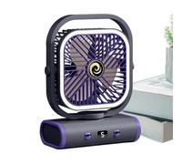 4. Ventilatori elettrici personali: clip sulla ventola ricaricabile, rotazione flessibile | Potente motore silenzioso, ricarica USB, velocità regolabile, clip di presa forte per cameriera letto esc