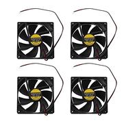 4 ventole di raffreddamento in nera 9025 90 x 90 x 25 mm DC 12 V 0,25 A