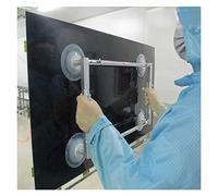 4 Ventosa Schermo TV LCD Ventosa Schermo TV Mandrino a vuoto Ventosa Pompa in vetro Maniglia Strumenti Sollevamento a vuoto Strumento fai da te(Handle width 300mm)