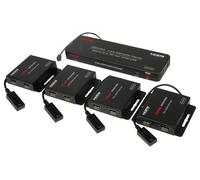 4 Vie 1080p Full HD HDMI Sopra Cat5e/6/7 Splitter Amplificatore Kit - HDXS470M2