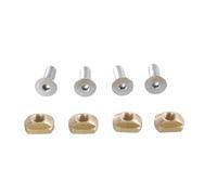 4 viti per aliscafo per tavola da surf, 8 mm/6 mm, dadi a T e viti per montaggio in aliscafo per sport acquatici, facile installazione