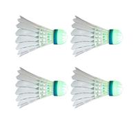 4 volani leggeri da allenamento a LED | Volani da allenamento a LED leggeri per la notte, palla da badminton antivento per sport all'aria aperta, facile da usare