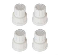 4 volantini in plastica per unità distributori di riscaldamento a pavimento con filettatura M30 x 1,5, compatibile con valvole termostatiche per radiatore (corto)