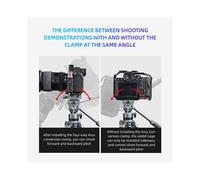 4-Way Arca Clamp Quick Release AKKA Camera Mount QR for DSLR Camera Cage Tripod Slider Gimbal BallHead Monopod Black