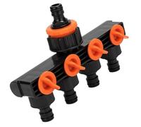 4 Way Water Dispenser with Car Wash Hose Connector, Quick Connect ABS Plastic Fitting for Water Pipe with Inline Design Improves Flow Efficiency and Leak Resistance(B)