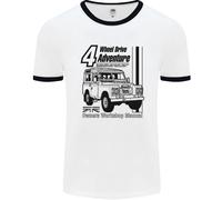 4 Wheel Drive Adventure 4X4 Off Road Uomo Ringer T-Shirt