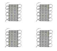 4 x 10Pcs 5050 SMD 3 LED Modulo LED Strip String Light Impermeabile 12V Bianca Freddo