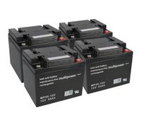 4 X 12V 50Ah Piombo AGM Multipower