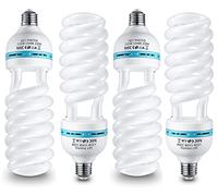 4 x 135 W Softbox Lampada Foto Luce, E27 220V Luce per Fotografia, Lampada a Risparmio Energetico a Luce Fredda per Fotografia, Video, Studio, Studio Fotografico