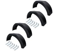4 x 14 pollici plastica rimorchio parafango passaruota parafango 12 x staffa ...