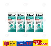 4 x 15 ml DIFFLAM FORTE spray antinfiammatorio per la gola per un rapido soll...