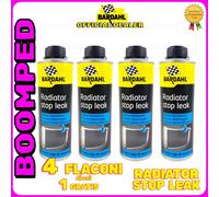 4 X 300ML BARDAHL prodotto chiudi falle buchi radiatore SYSTEM STOP LEAK 04BD11