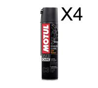 4 x 400 ML Grasso Spray Per Catena Moto Motul C3 Chain Lube Off Road e Quad