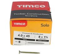 4 X 45mm Pozidriv Doppio Svasate Zyp Solo Truciolare & Viti Legno 200 Confezione