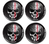 ® 4 X 60Mm Adesivi Resinati 3D Gel Stickers Auto Coprimozzo Universale Logo Sili