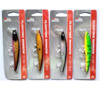 4 X ABU GARCIA FLOATING MINNOW 12 CM 18 GR KIT PER PESCA LUCCI BASS KIT 4 LURE