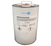 4 X ACETATO DI ETILE 5L PER RESINE SINTETICHE ACRILICHE POLISTIRENE RESTAURO