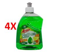 4 X Actiff Piatti Super Concentrato Essenza Agrumi 500 Ml