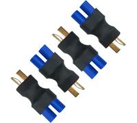 4 x adattatori da T-Deans a EC3 per batterie Lipo | Convertitore modello RC, ...