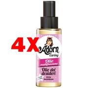 4 X ADORN Olio per Capelli Extra Lucentezza 100 ml